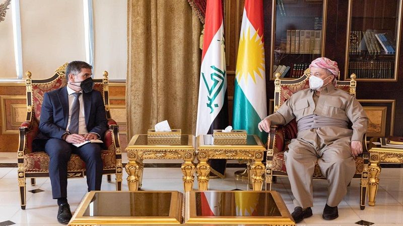 سەرۆک بارزانى لەگەڵ كونسوڵی گشتیی ئەڵمانیا لە هەولێر کۆبووەوە